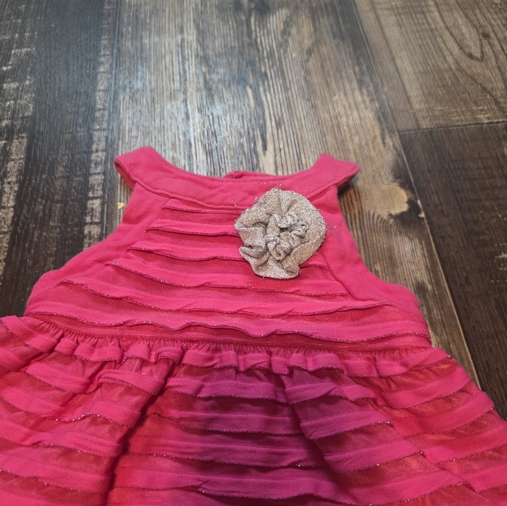 Baby Essentials Pink Ruffled One Piece - Picture 3 of 6